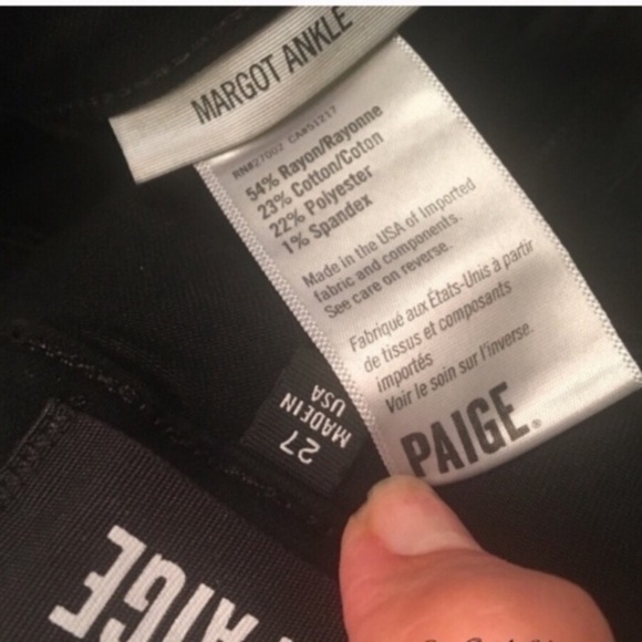 Paige NWT black Margot zipper high waisted skinny jeans *shop@iamwarrior - Picture 5 of 7